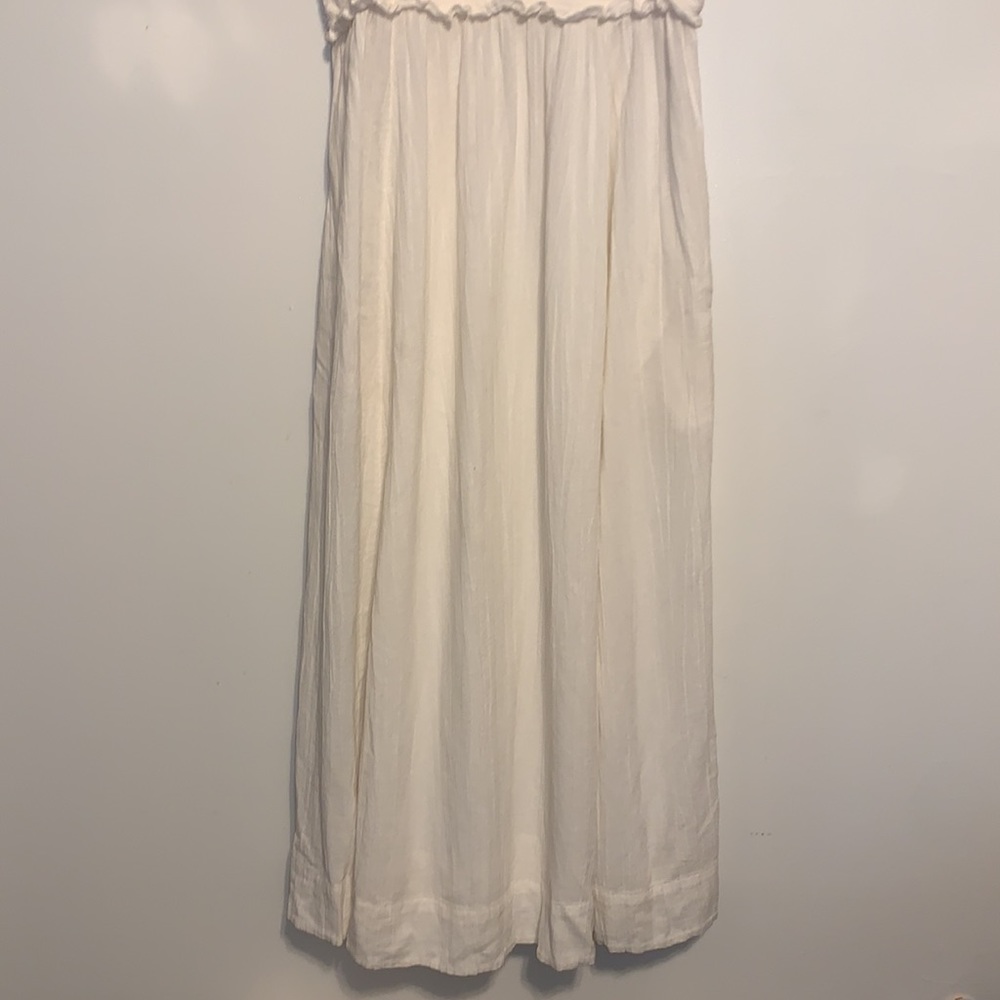Free People Cottagecore Coastal Prairiecore boho slub Cotton Maxi - Picture 10 of 15